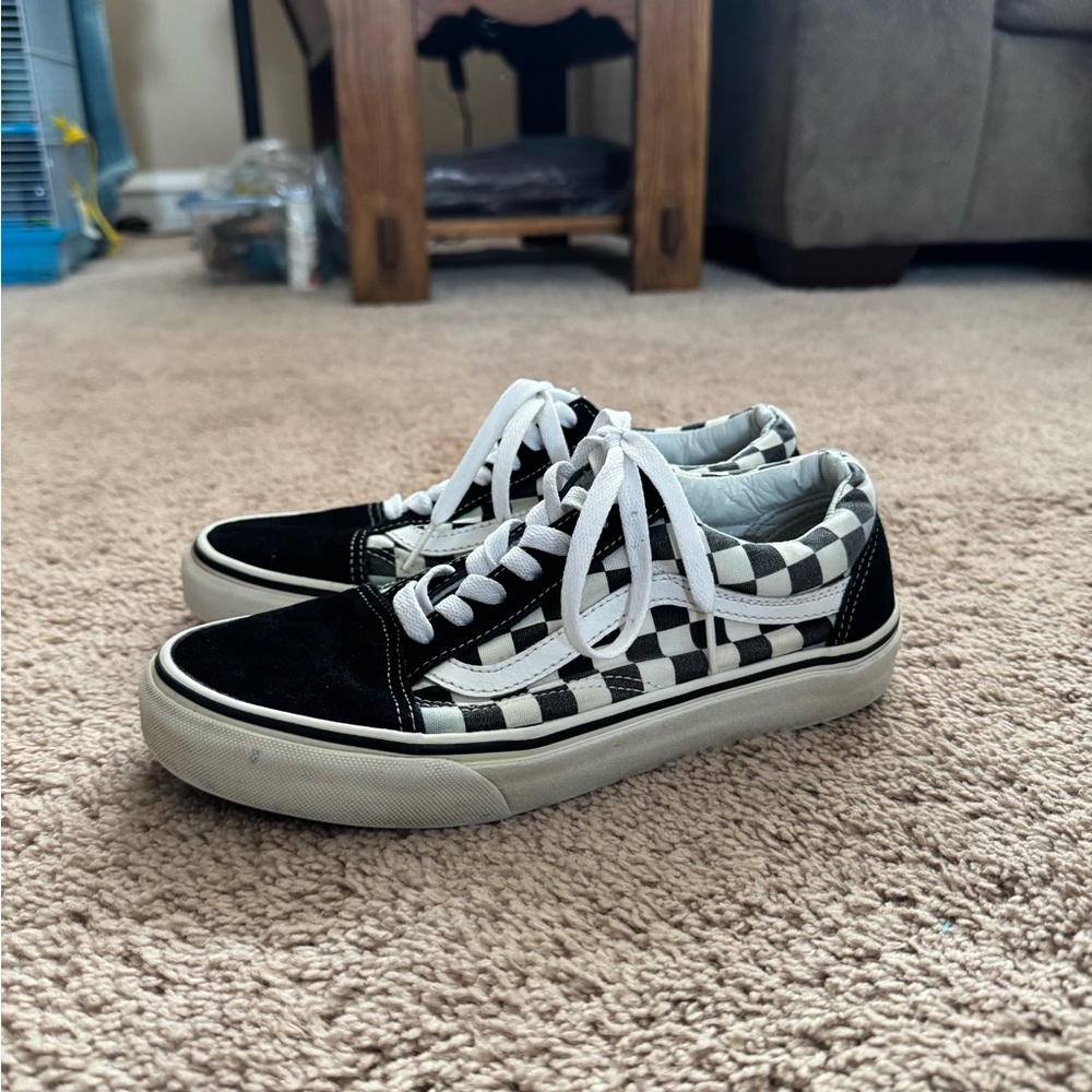 Vans Black and White Checkered Sneakers